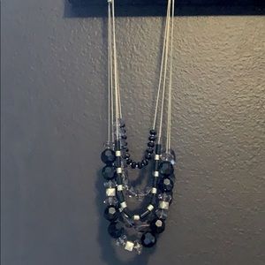 Beaded multi layer necklace